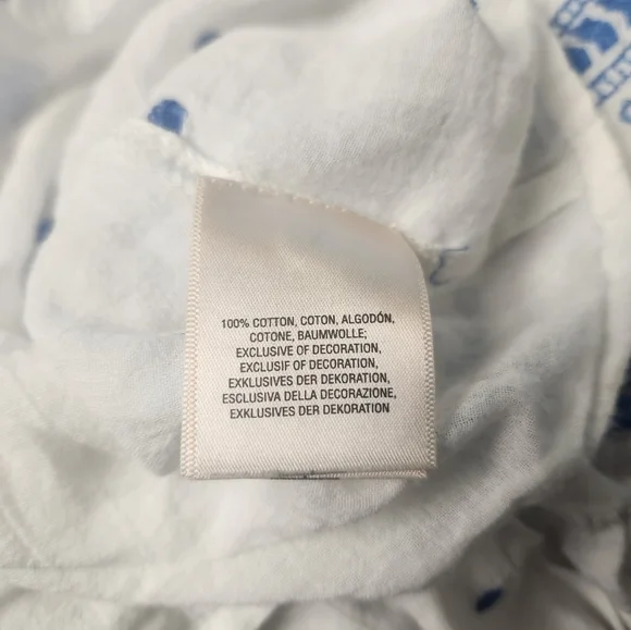 Anthropologie Mermaid Meadowbrook White Blouse Embroidered Top Sz XS - Picture 8 of 10